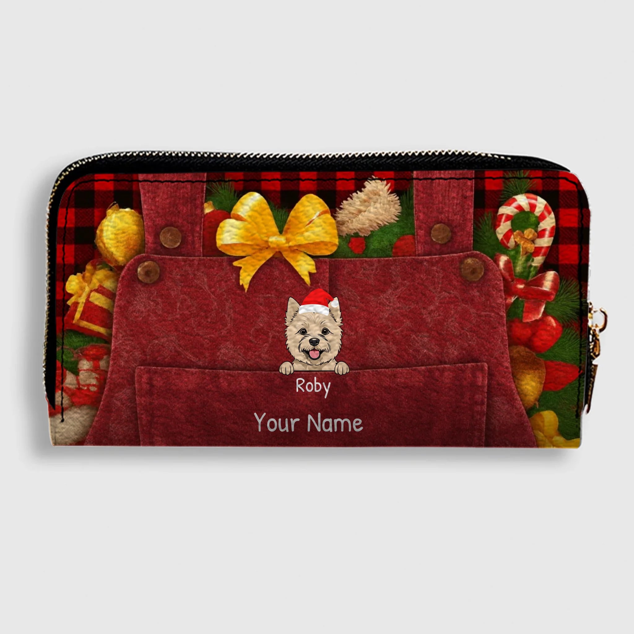 Warm Wishes Leather Wallet – Personalized Christmas Gift | 89Prints