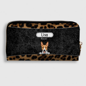 Leopard Print Pet Wallet - Personalized Pet Wallet | 89Prints