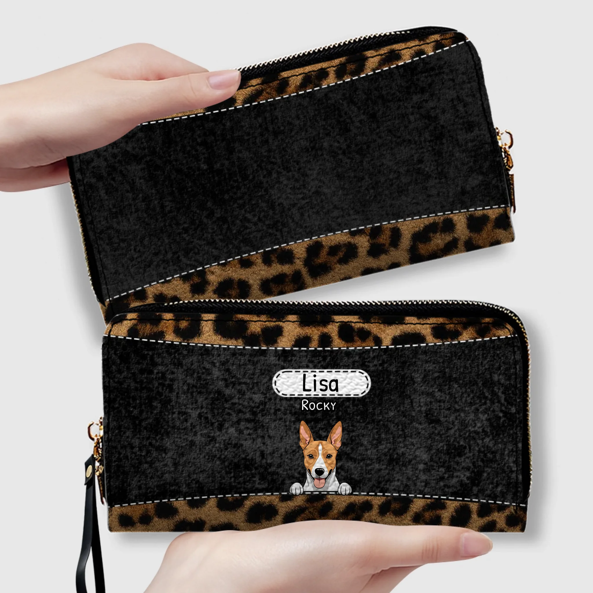 Leopard Print Pet Wallet - Personalized Pet Wallet | 89Prints