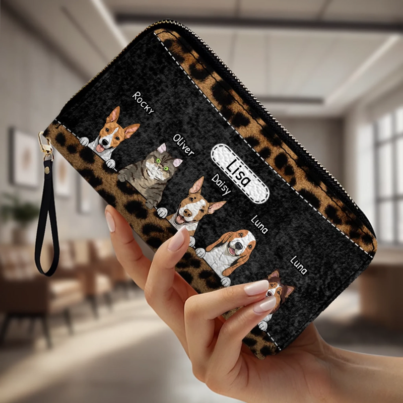 Leopard Print Pet Wallet - Personalized Pet Wallet | 89Prints
