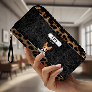 Leopard Print Pet Wallet - Personalized Pet Wallet | 89Prints