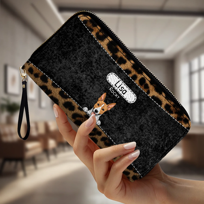 Leopard Print Pet Wallet - Personalized Pet Wallet | 89Prints