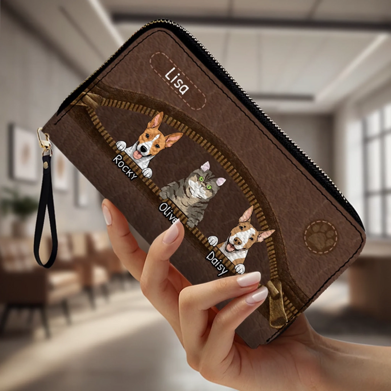 Personalized Wallet for Dog Lovers - Custom Pet Artwork Gift - 89Prints