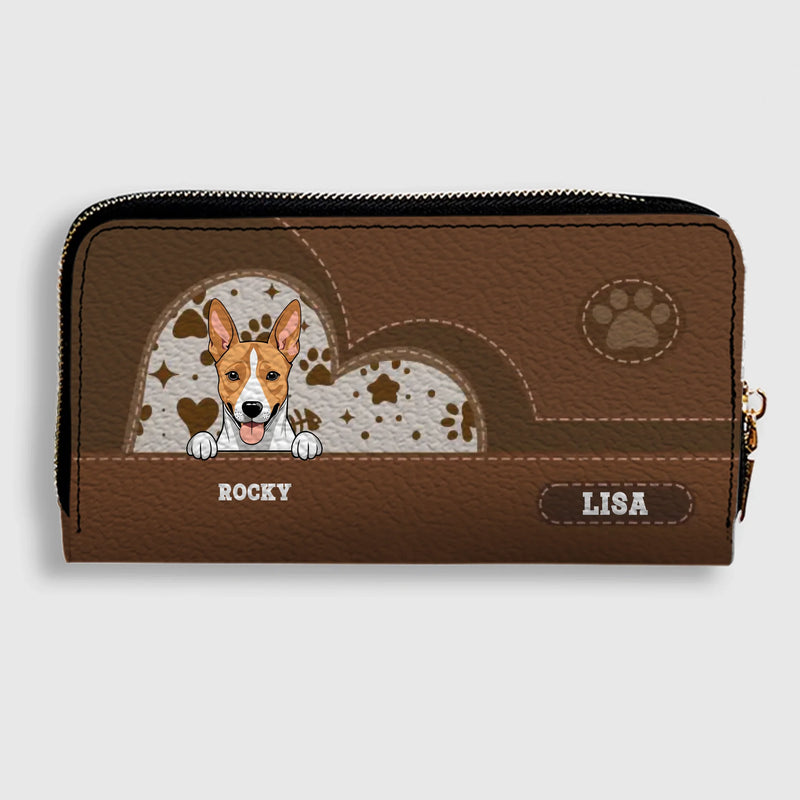 Personalized Long Leather Pet Wallet – Custom Dog & Cat Design - 89Prints