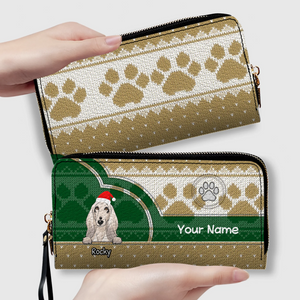 Paw & Heart Leather Wallet – Christmas Gift for Pet Lovers | 89Prints