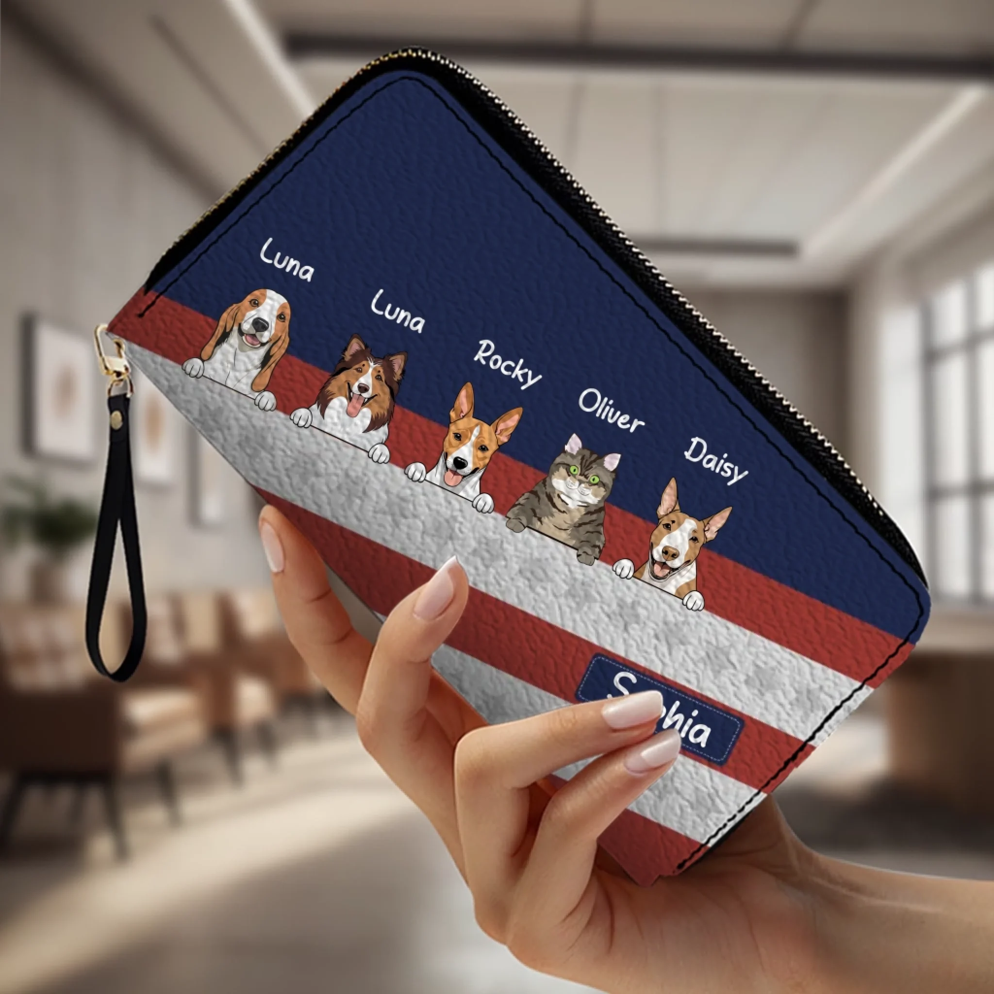Patriotic Wallet for US Pet Owners - Show Your Pride with Custom Artwork - 89Prints