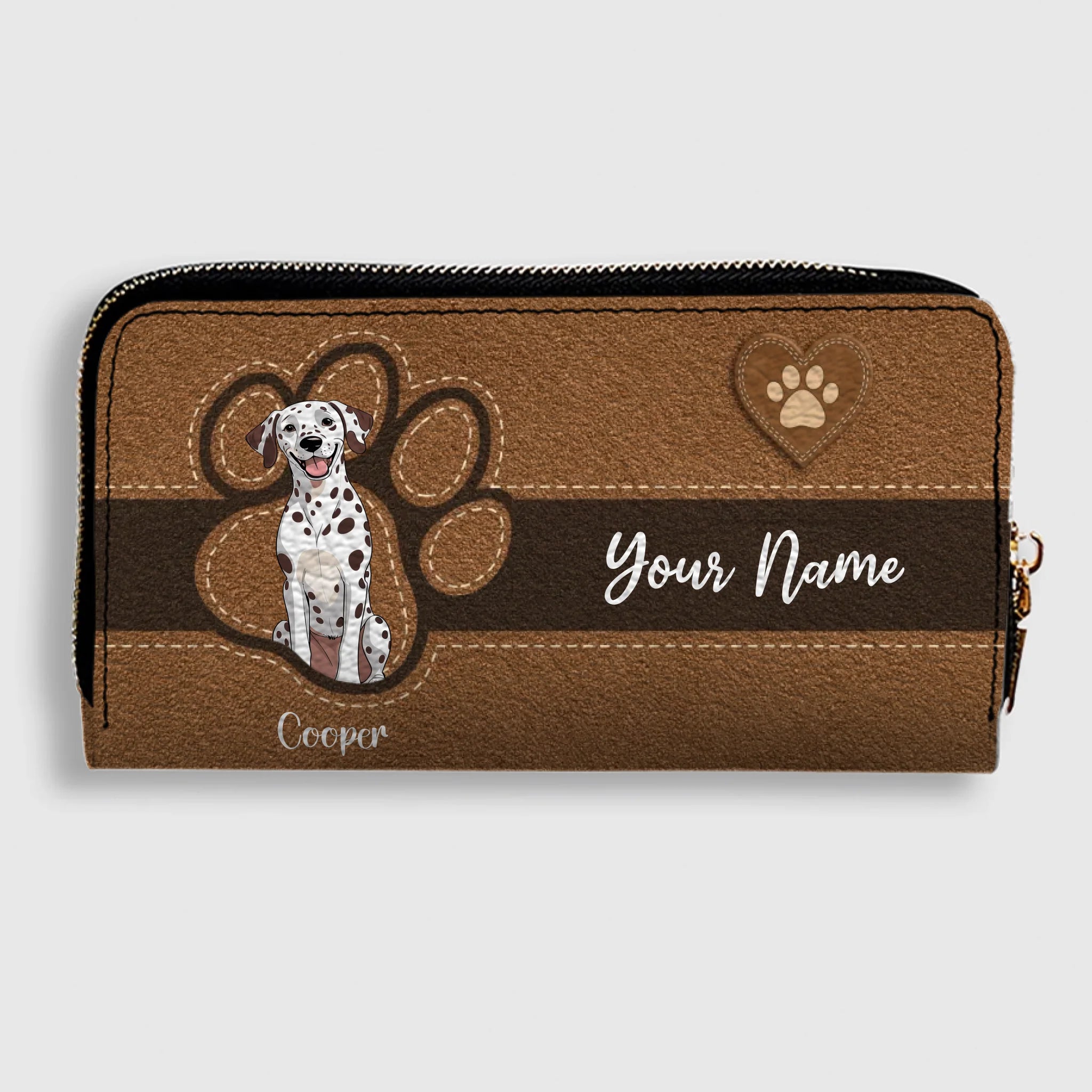 Custom Pawmark Leather Wallet – Personalized Gift | 89Prints
