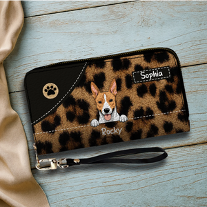 Leopard Print Wallet for Pet Lovers - Trendy Custom Artwork for Her - 89Prints