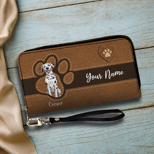 Custom Pawmark Leather Wallet – Personalized Gift | 89Prints