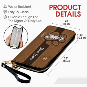 Custom Pawmark Leather Wallet – Personalized Gift | 89Prints