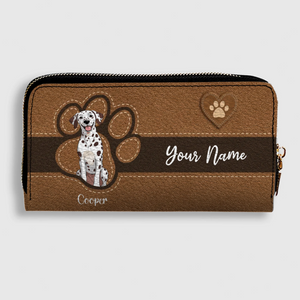 Custom Pawmark Leather Wallet – Personalized Gift | 89Prints