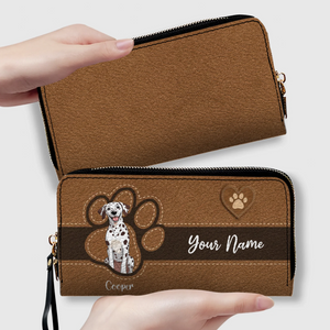 Custom Pawmark Leather Wallet – Personalized Gift | 89Prints