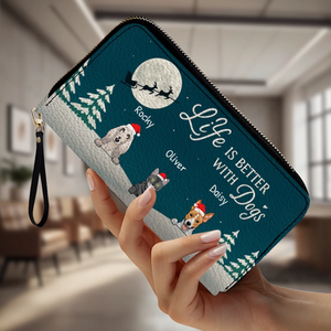 Christmas Gift Leather Wallet for Him/Her – Personalized 