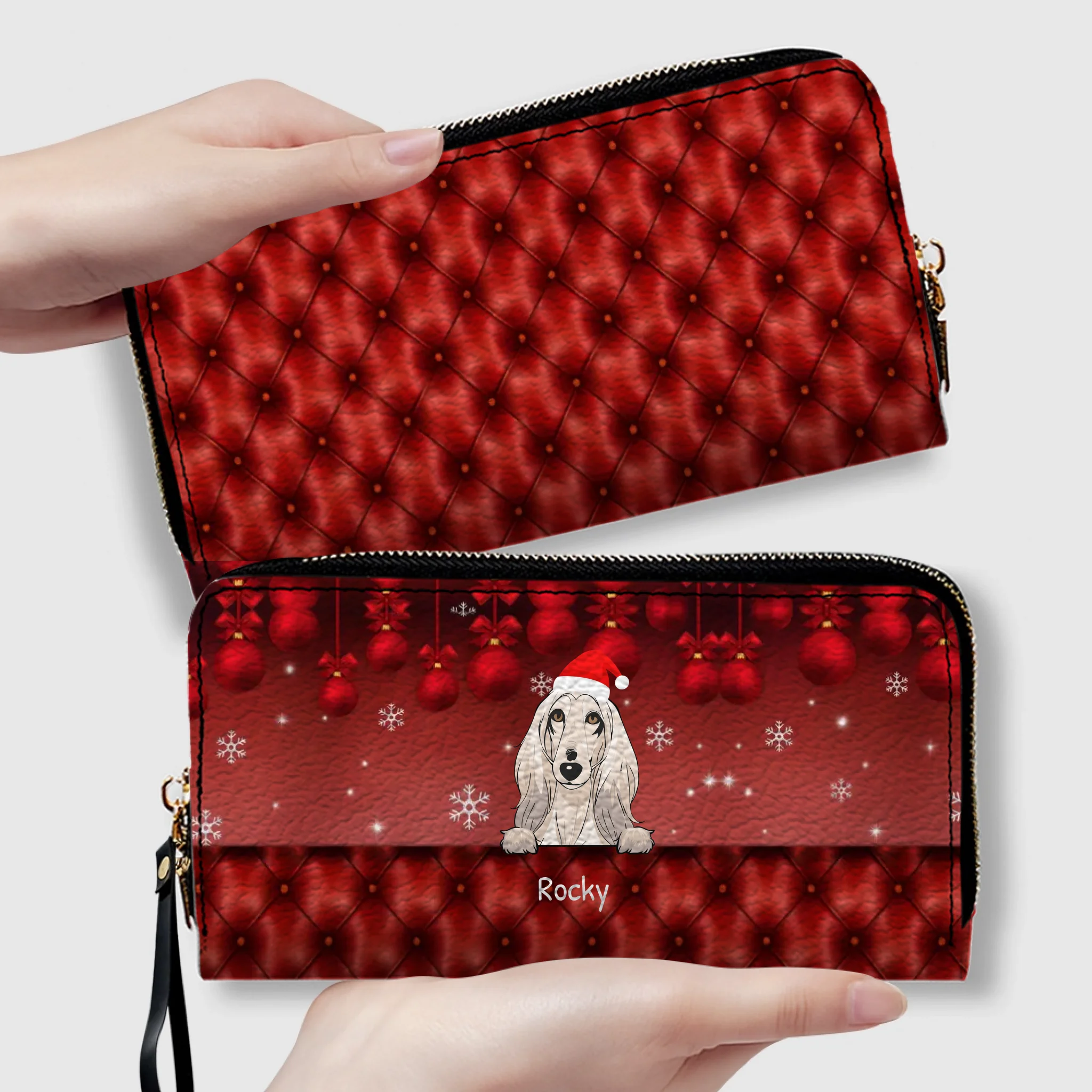 Ultimate Christmas Leather Wallet Gift – Personalized Wallet For Pet Lovers | 89Prints