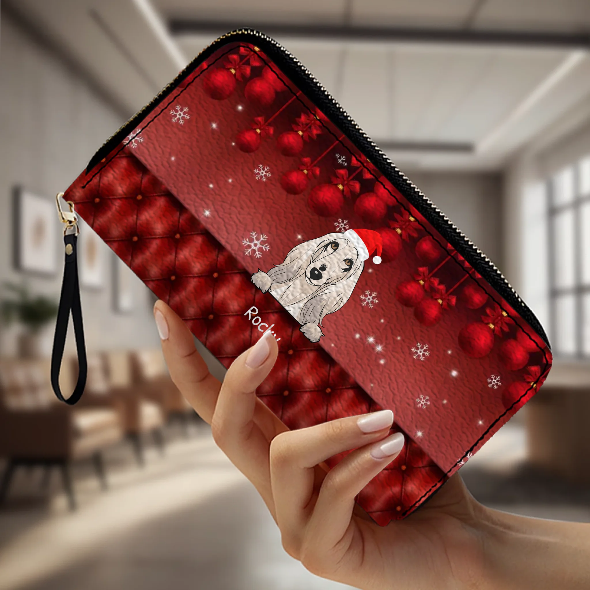 Ultimate Christmas Leather Wallet Gift – Personalized Wallet For Pet Lovers | 89Prints