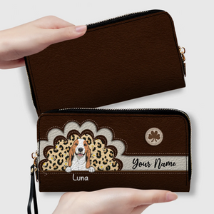 Custom Leather Wallet for Pet Moms or Dads – Personalized Gift - 89Prints