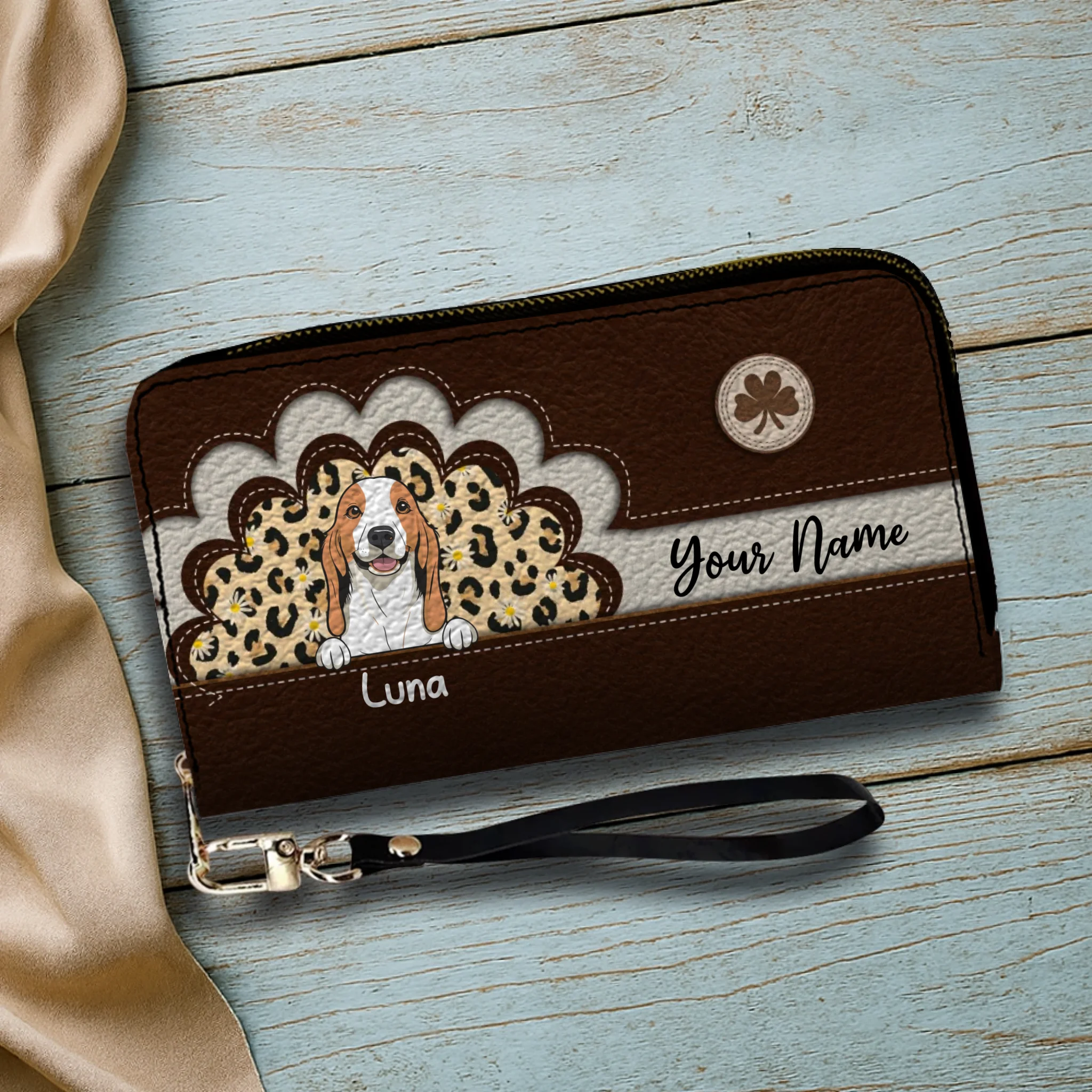 Custom Leather Wallet for Pet Moms or Dads – Personalized Gift - 89Prints