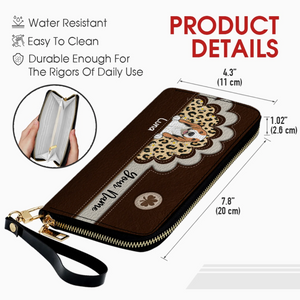 Custom Leather Wallet for Pet Moms or Dads – Personalized Gift - 89Prints