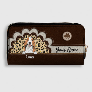 Custom Leather Wallet for Pet Moms or Dads – Personalized Gift - 89Prints