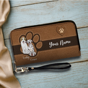 Custom Pawmark Leather Wallet – Personalized Gift | 89Prints