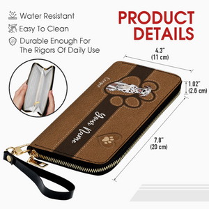 Custom Pawmark Leather Wallet – Personalized Gift | 89Prints