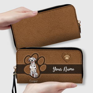 Custom Pawmark Leather Wallet – Personalized Gift | 89Prints