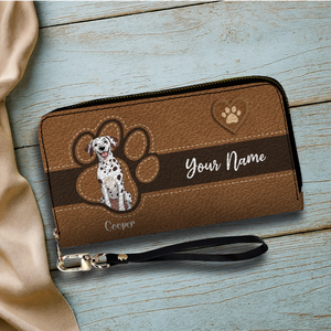 Custom Pawmark Leather Wallet – Personalized Gift | 89Prints