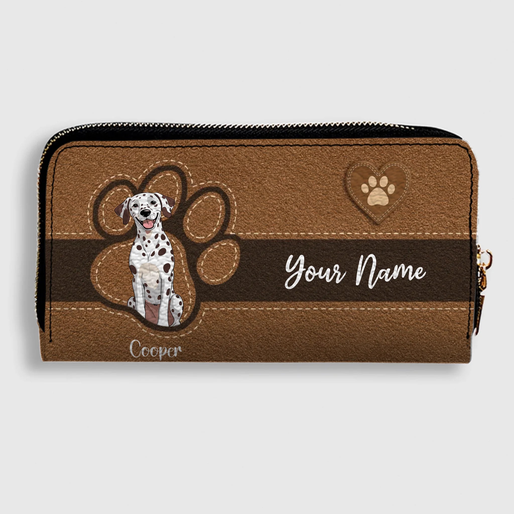 Custom Pawmark Leather Wallet – Personalized Gift | 89Prints