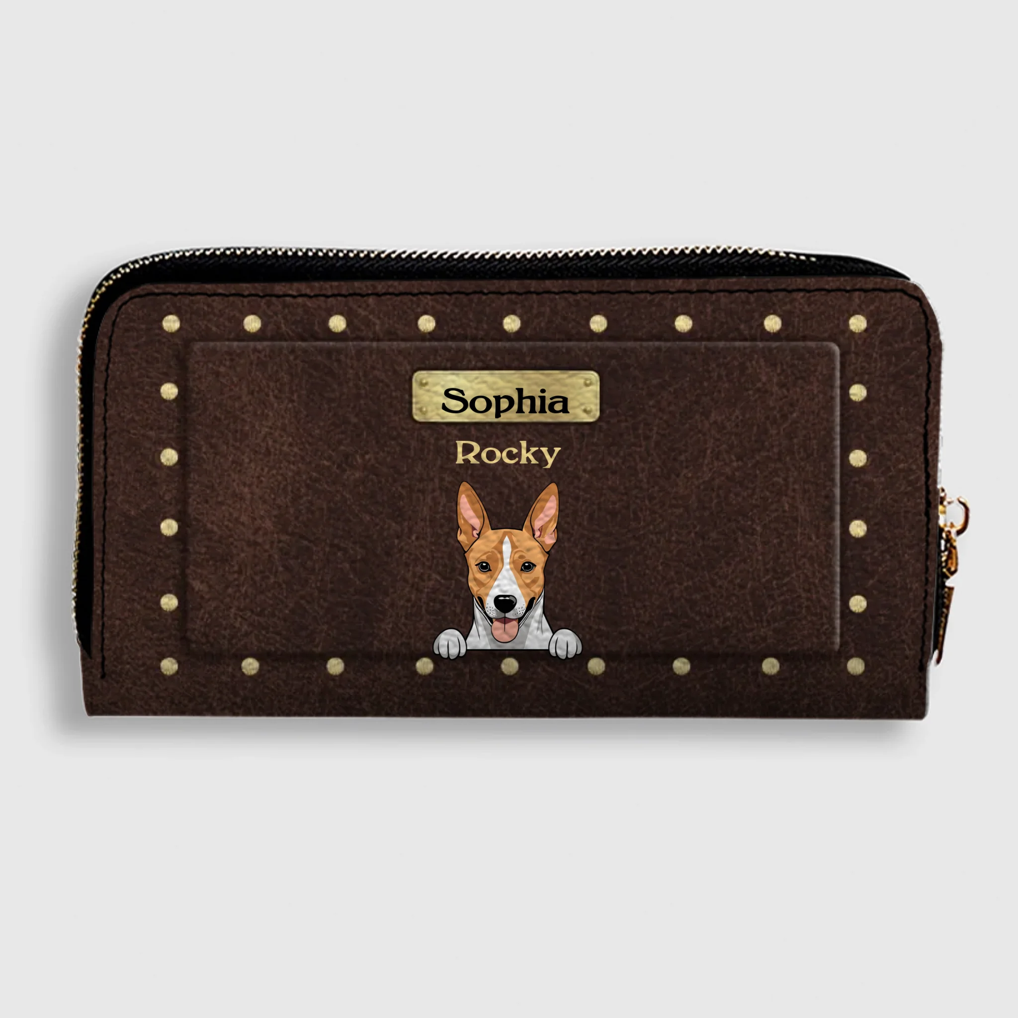 Luxury Personalized Leather Wallet for Pet Lovers – Stylish Gift - 89Prints