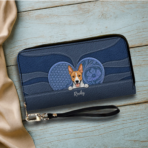 Minimalist Leather Wallet for Pet Lovers – Personalized Gift - 89Prints