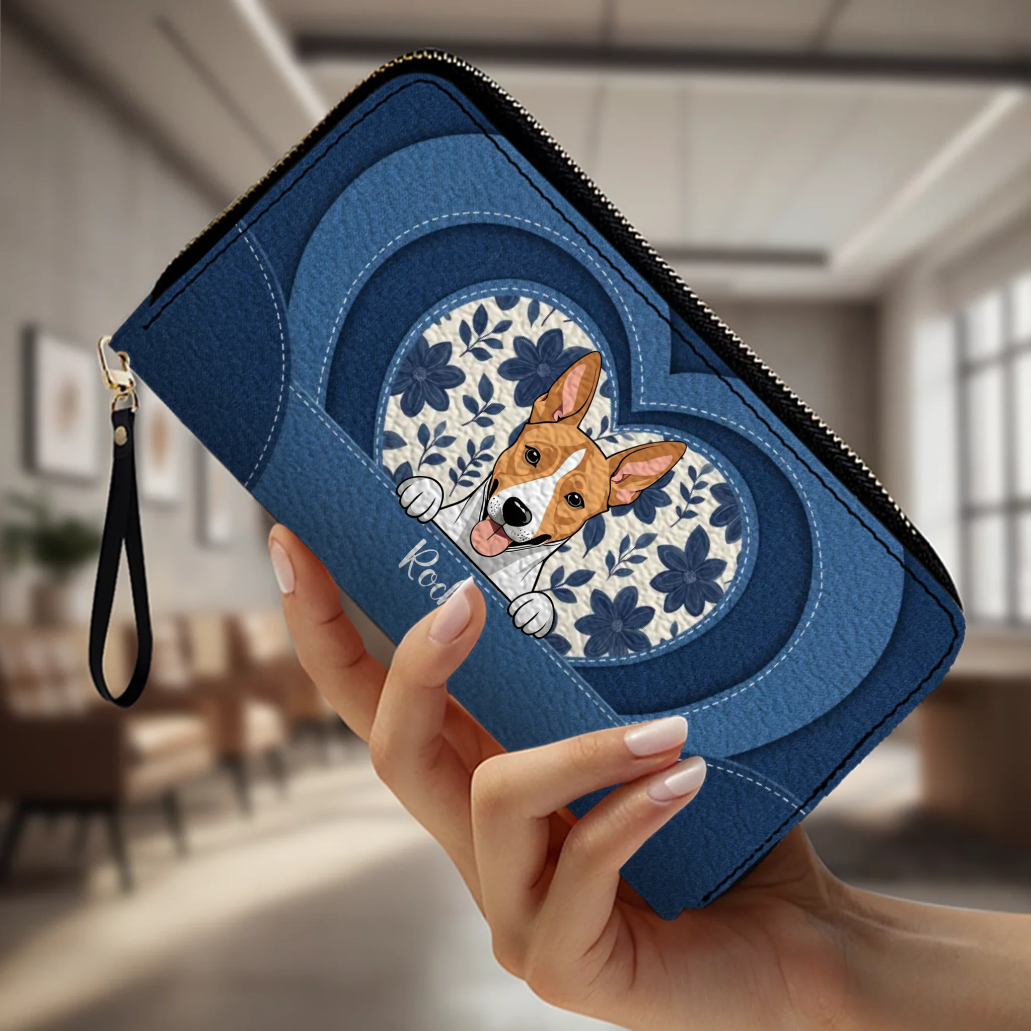 Custom Pet Portrait Wallet – Personalized Gift for Pet Lovers | 89Prints