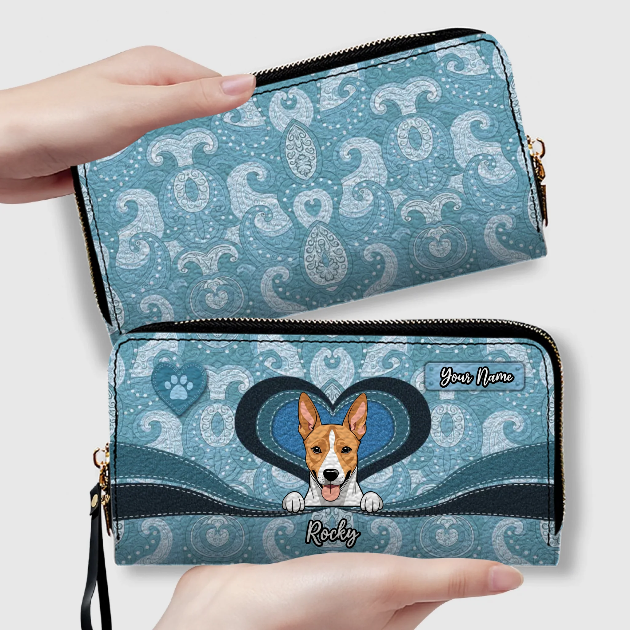 Customizable Leather Wallet for Pet Enthusiasts – Unique Gift - 89Prints