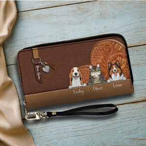 Custom Pet Leather Wallet – Personalized Dog & Cat Signature Wallet | 89Prints