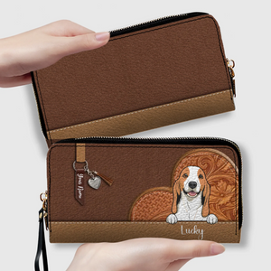 Custom Pet Leather Wallet – Personalized Dog & Cat Signature Wallet | 89Prints