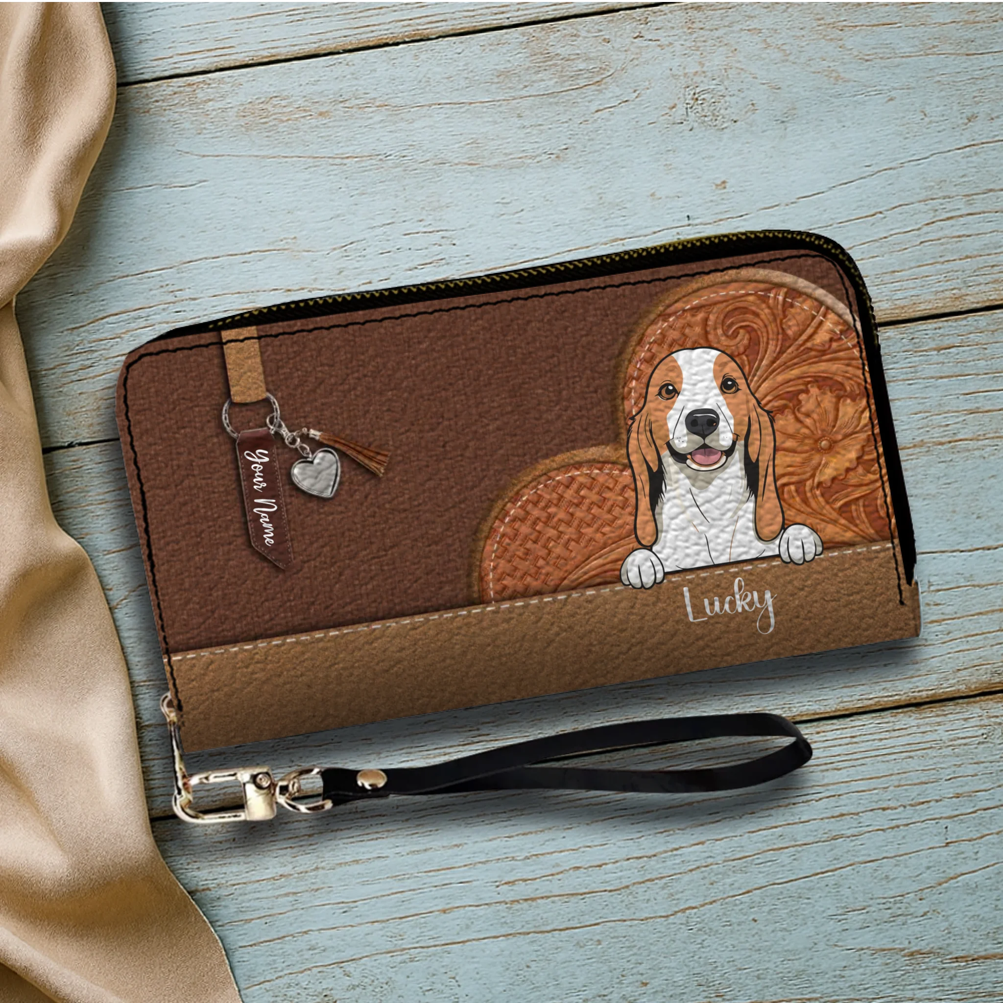 Custom Pet Leather Wallet – Personalized Dog & Cat Signature Wallet | 89Prints