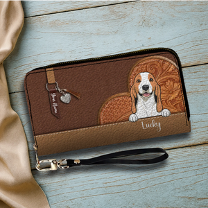 Custom Pet Leather Wallet – Personalized Dog & Cat Signature Wallet | 89Prints