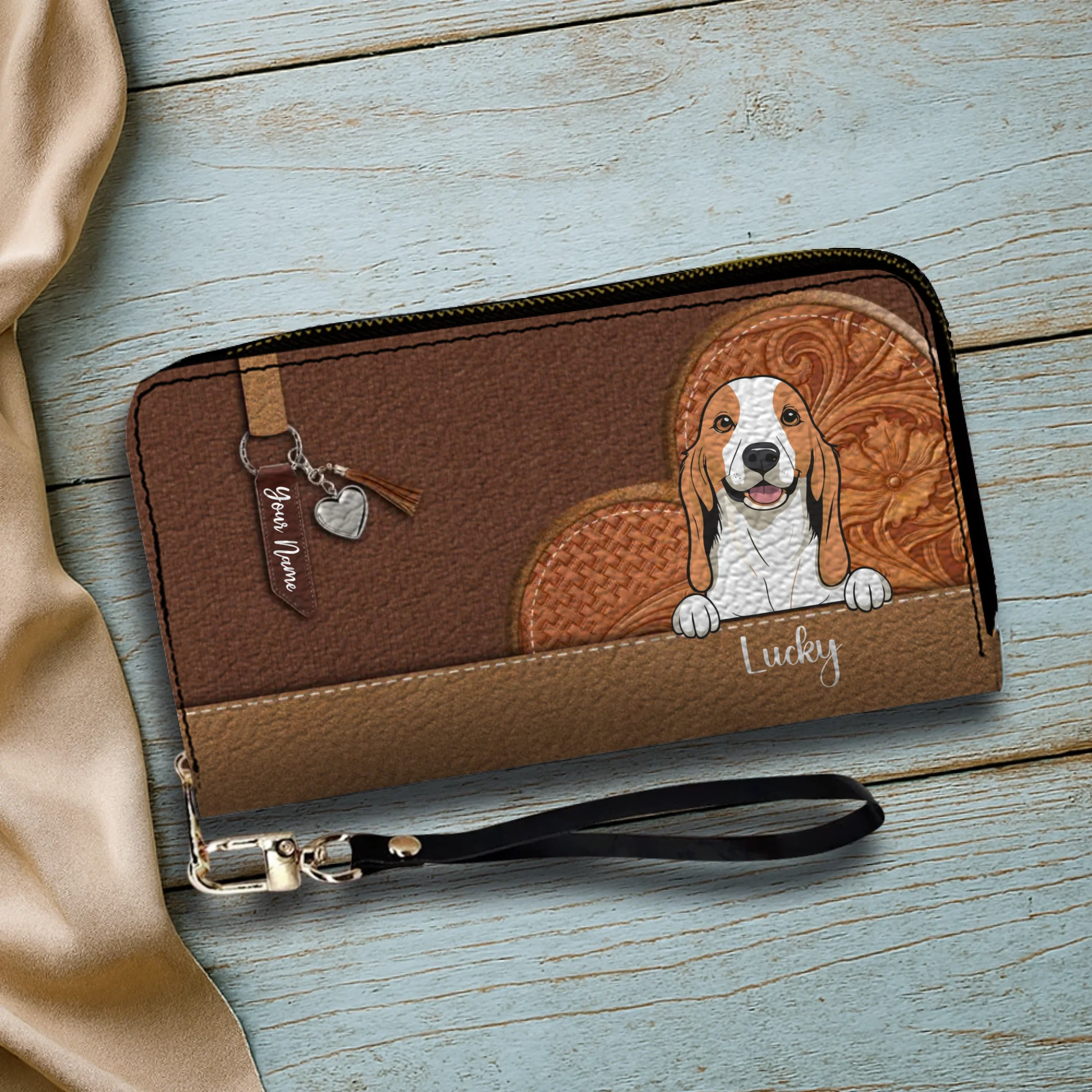 Custom Pet Leather Wallet – Personalized Dog & Cat Signature Wallet | 89Prints