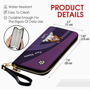 Funny Dog Dad Wallet – Customized Pet Portrait Wallet | 89Prints