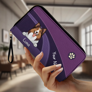Funny Dog Dad Wallet – Customized Pet Portrait Wallet | 89Prints