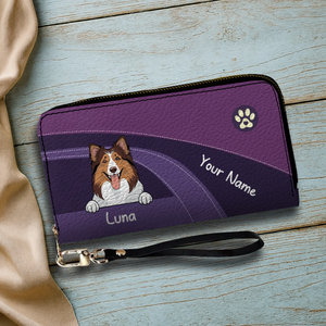 Funny Dog Dad Wallet – Customized Pet Portrait Wallet | 89Prints