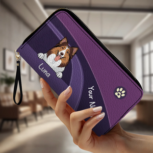 Funny Dog Dad Wallet – Customized Pet Portrait Wallet | 89Prints