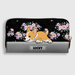 Personalized Dog Wallet – Custom Lying Dog Portrait Wallet | 89Print