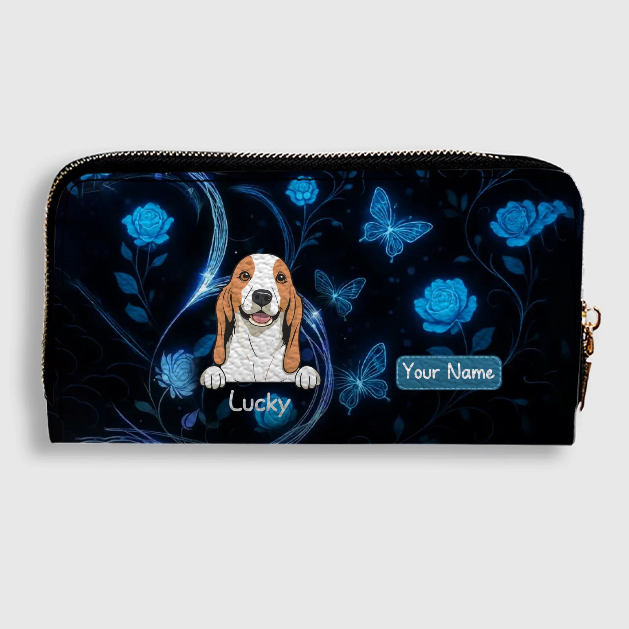 Blue Glow Fantasy Pet Wallet – Personalized Dogs & Cats Wallets | 89Prints