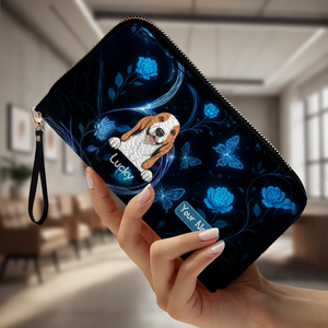 Blue Glow Fantasy Pet Wallet – Personalized Dogs & Cats Wallets | 89Prints