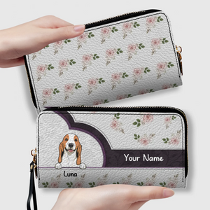 Rose Personalized Pet Wallet – Custom Dog & Cat Portrait Wallet | 89Prints