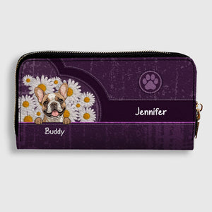 Custom Pet Long Wallet – Dog Lover Gift with Dog Breed & Personalized Names - 89Prints