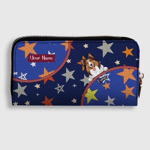 Personalized Gift For Pet Lovers – Star Pattern Dog & Cat Wallet | 89Prints