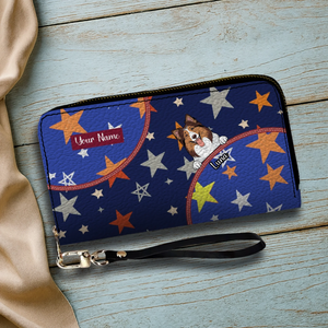 Personalized Gift For Pet Lovers – Star Pattern Dog & Cat Wallet | 89Prints