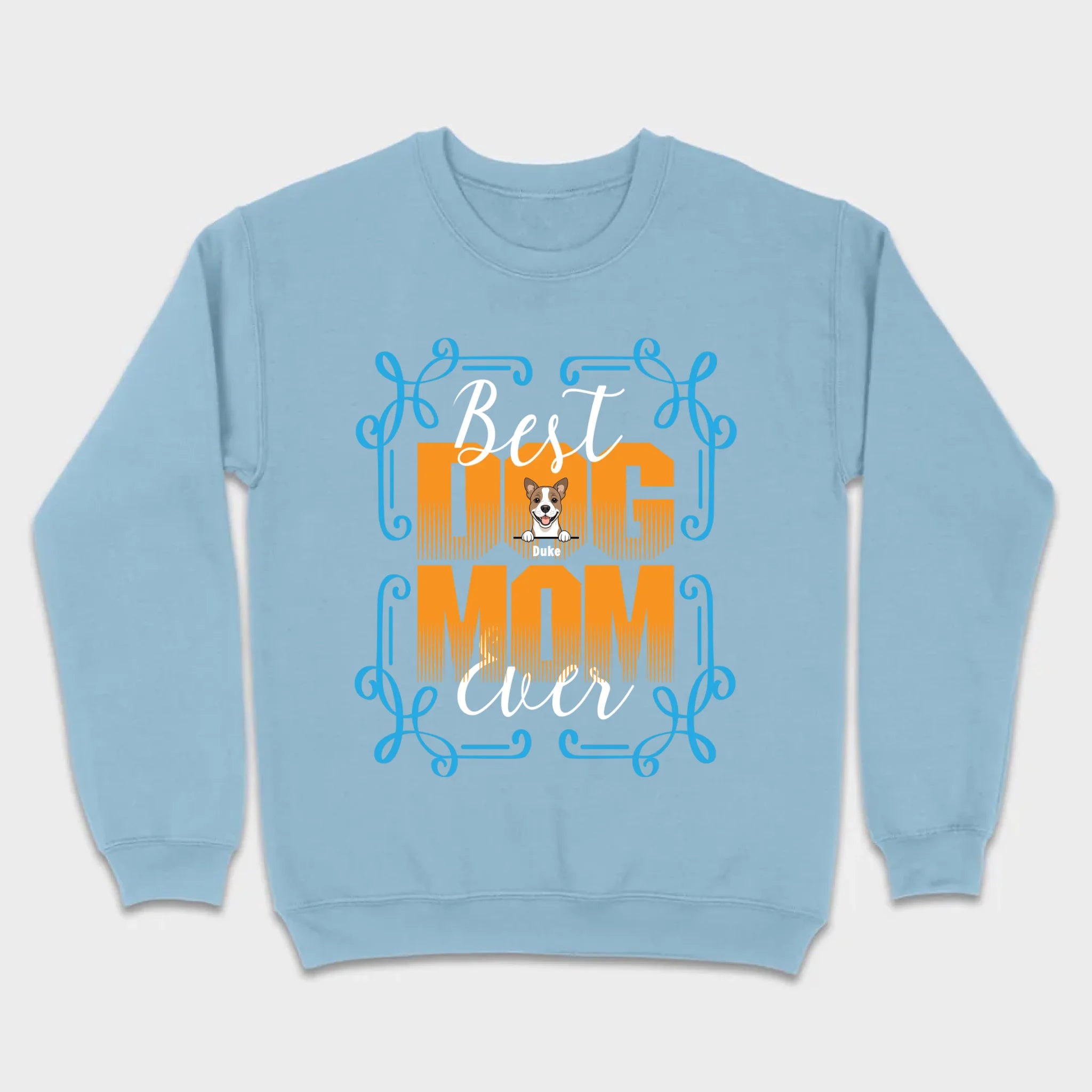 Custom Dog T-Shirt - Personalized 'Best Ever Dog Mom' With Dog Clipart – 89Prints