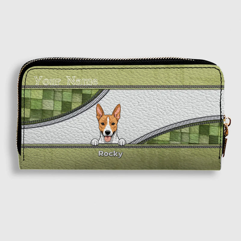 Custom Leather Long Wallet – Personalize 1–5 Dogs, Choose Your Favorite Breeds, Perfect Gift for Dog Lovers - 89Prints